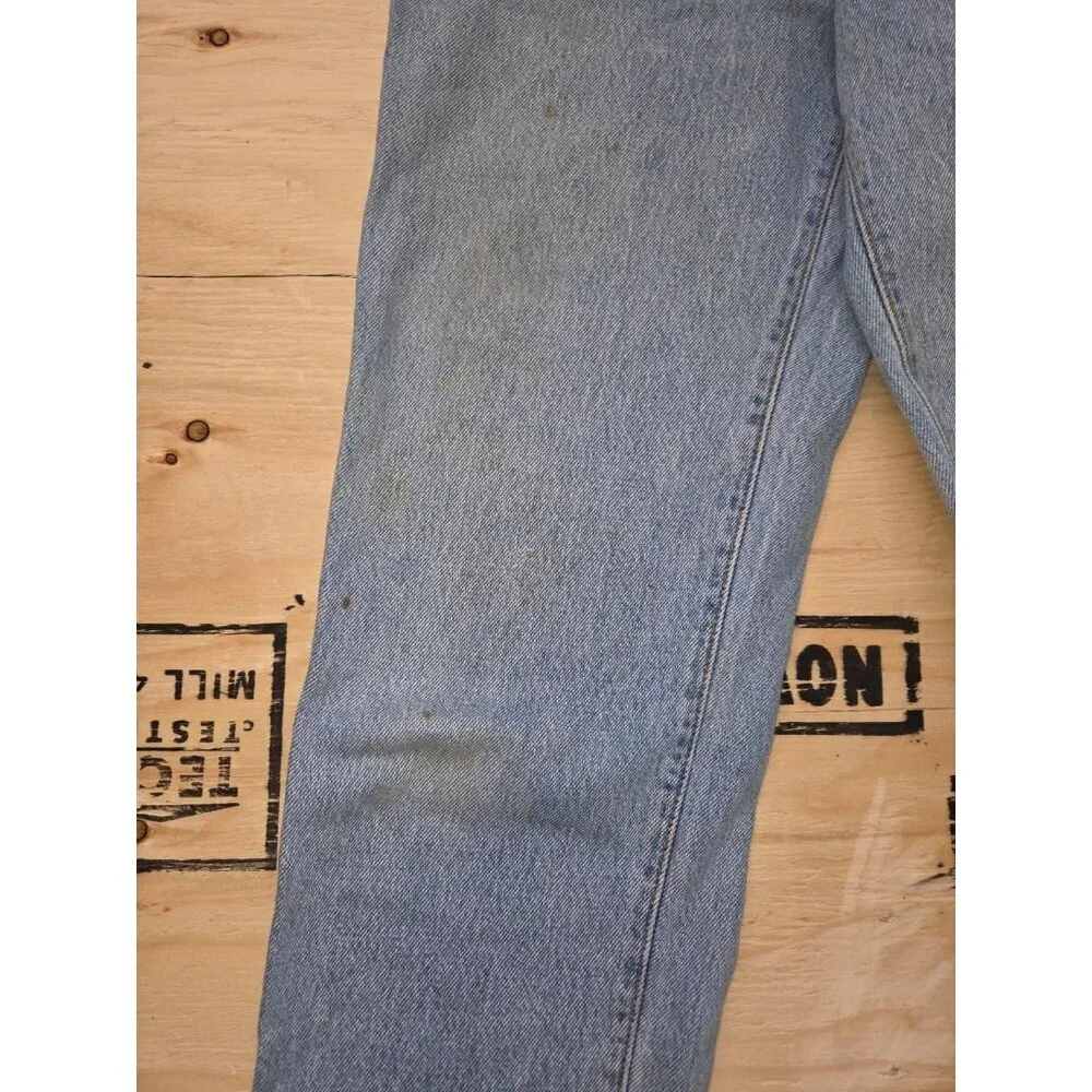 Levi's Vintage Women's 5 Fits 25" 17501 High Rise Tapered Mom Jeans Made USA 90s - Picture 4 of 6